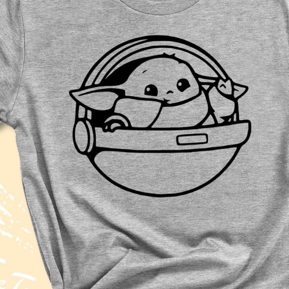 My favorite baby T-Shirt Baby Yoda Medium - Picture 6 of 12